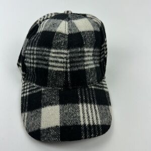Adjustable Plaid Fleece Baseball Cap